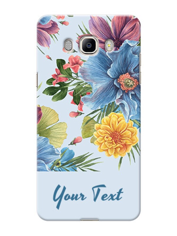 Custom Galaxy J7 (2016) Custom Phone Cases: Stunning Watercolored Flowers Painting Design