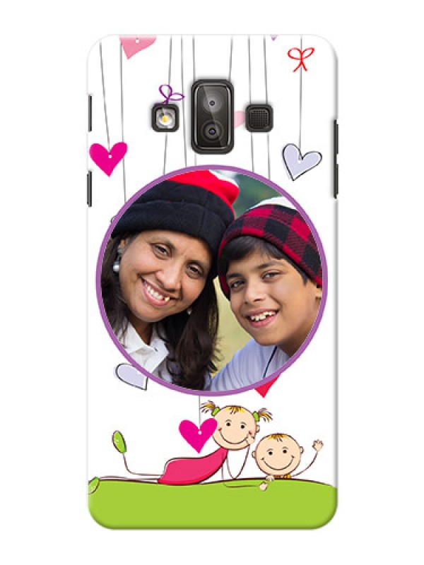 Custom Samsung Galaxy J7 Duo Cute Babies Mobile Cover  Design