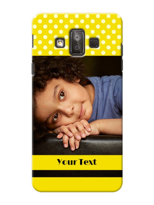 Custom Samsung Galaxy J7 Duo Bright Yellow Mobile Case Design