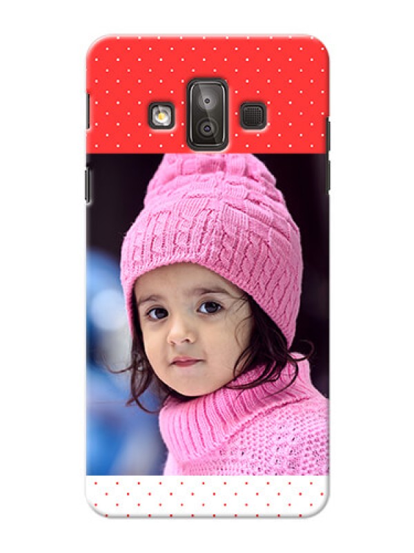Custom Samsung Galaxy J7 Duo Red Pattern Mobile Case Design