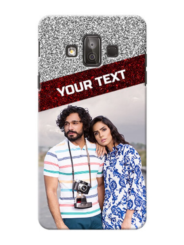 Custom Samsung Galaxy J7 Duo 2 image holder with glitter strip Design