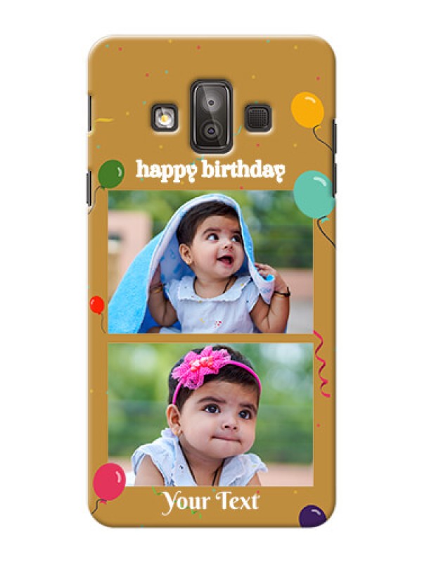 Custom Samsung Galaxy J7 Duo 2 image holder with birthday celebrations Design