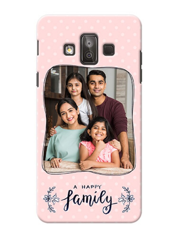 Custom Samsung Galaxy J7 Duo A happy family with polka dots Design