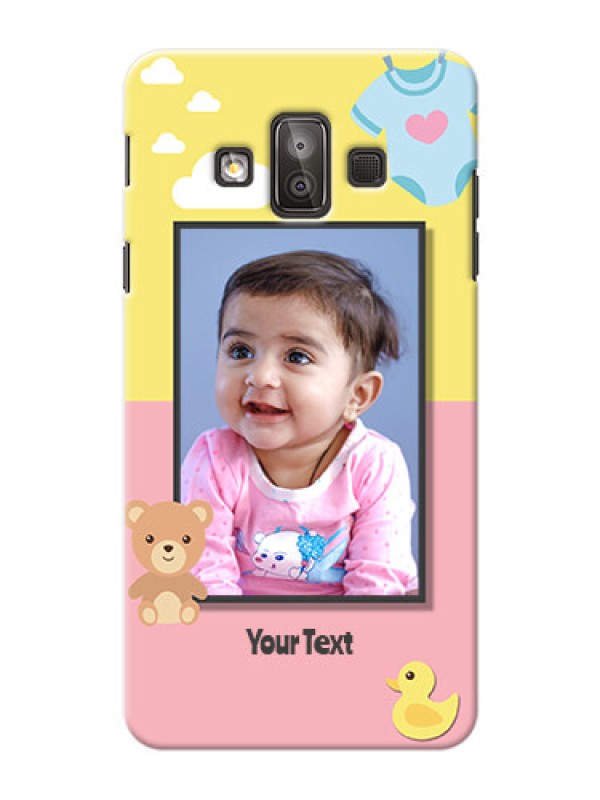 Custom Samsung Galaxy J7 Duo kids frame with 2 colour design with toys Design