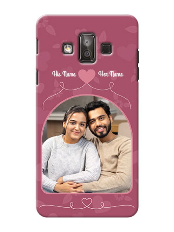Custom Samsung Galaxy J7 Duo love floral backdrop Design