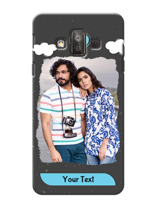 Custom Samsung Galaxy J7 Duo splashes backdrop with love doodles Design