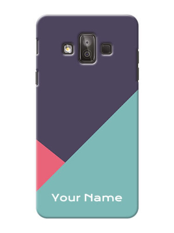 Custom Galaxy J7 Duo Custom Phone Cases: Tri  Color abstract Design
