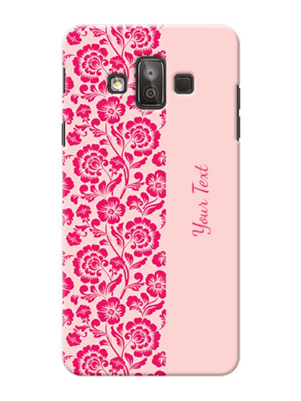 Custom Galaxy J7 Duo Phone Back Covers: Attractive Floral Pattern Design