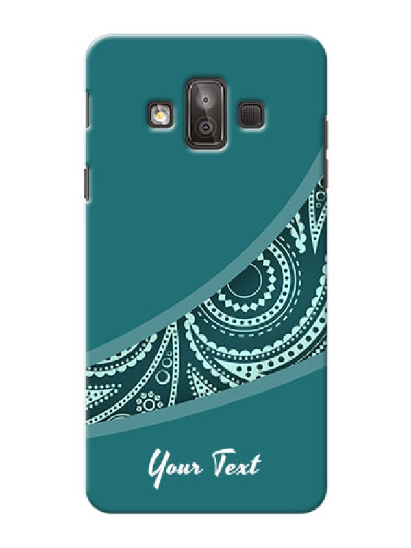 Custom Galaxy J7 Duo Custom Phone Covers: semi visible floral Design