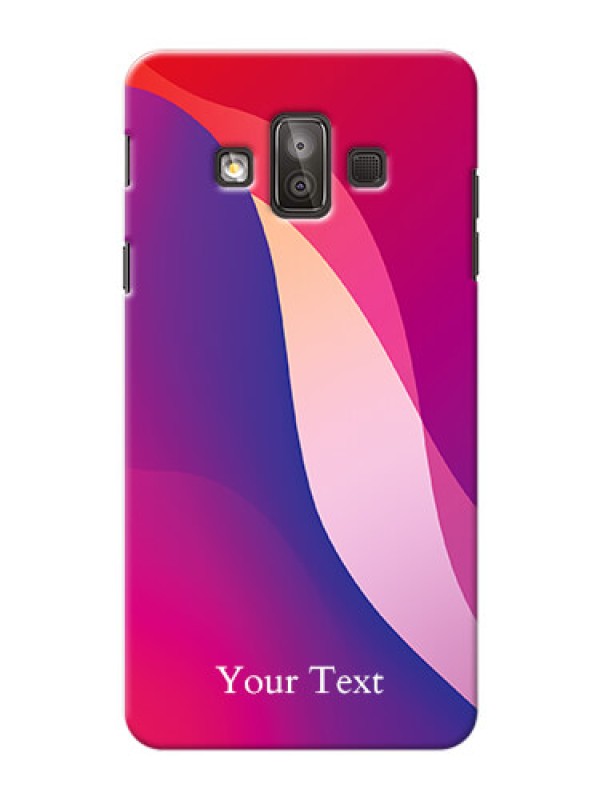 Custom Galaxy J7 Duo Mobile Back Covers: Digital abstract Overlap Design