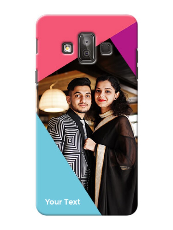 Custom Galaxy J7 Duo Custom Phone Cases: Stacked Triple colour Design