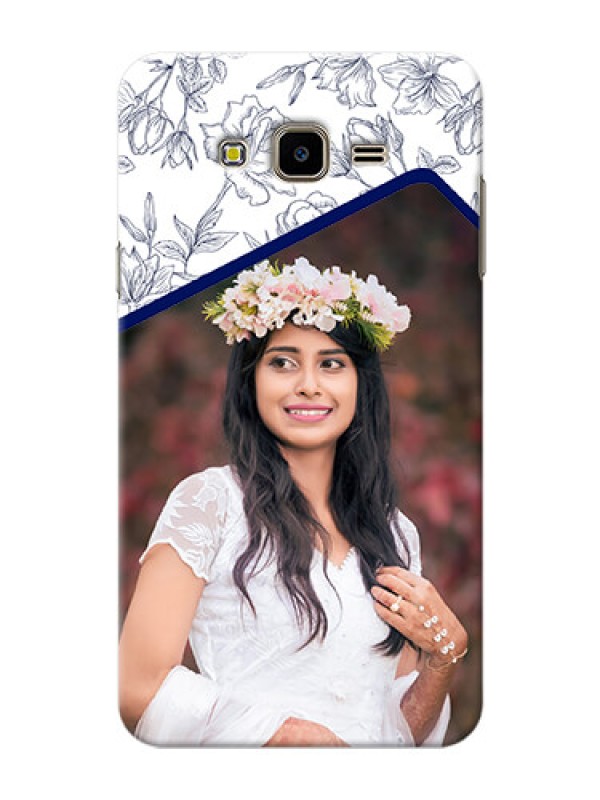 Custom Samsung Galaxy J7 Nxt Floral Design Mobile Cover Design