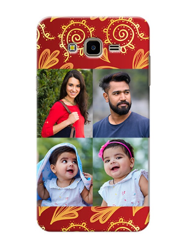 Custom Samsung Galaxy J7 Nxt 4 image holder with mandala traditional background Design