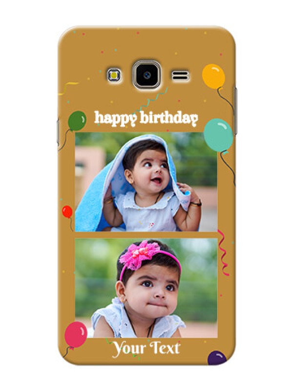 Custom Samsung Galaxy J7 Nxt 2 image holder with birthday celebrations Design