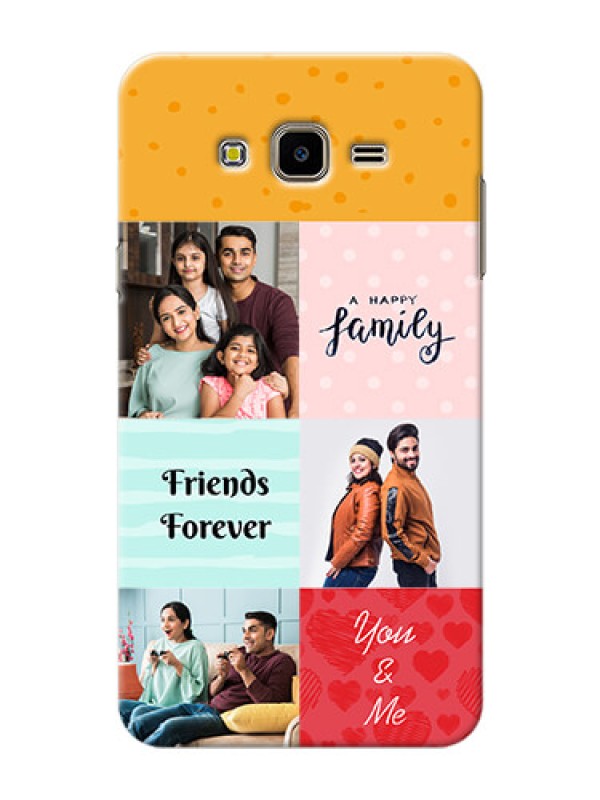 Custom Samsung Galaxy J7 Nxt 4 image holder with multiple quotations Design