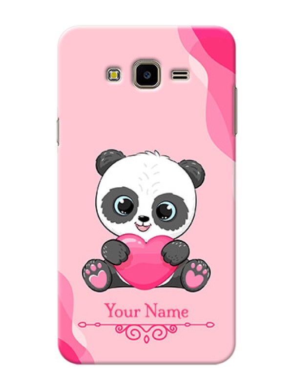 Custom Galaxy J7 Nxt Mobile Back Covers: Cute Panda Design