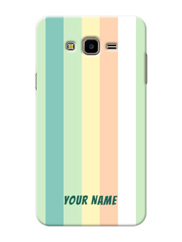 Custom Galaxy J7 Nxt Back Covers: Multi-colour Stripes Design