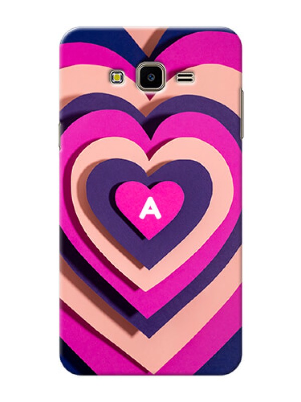 Custom Galaxy J7 Nxt Custom Mobile Case with Cute Heart Pattern Design