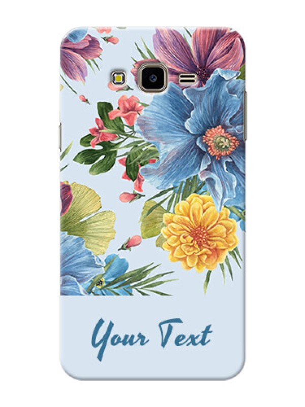Custom Galaxy J7 Nxt Custom Phone Cases: Stunning Watercolored Flowers Painting Design