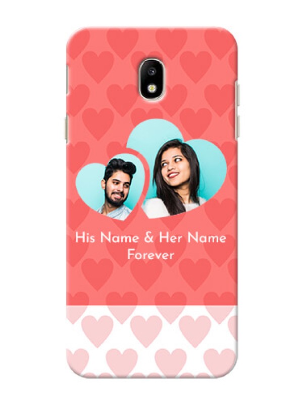 Custom Samsung Galaxy J7 Pro Couples Picture Upload Mobile Cover Design