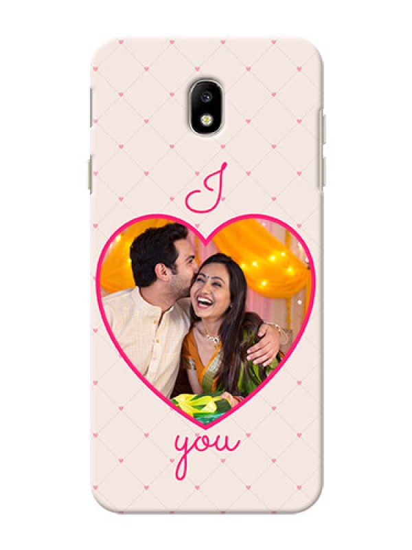 Custom Samsung Galaxy J7 Pro Love Symbol Picture Upload Mobile Case Design
