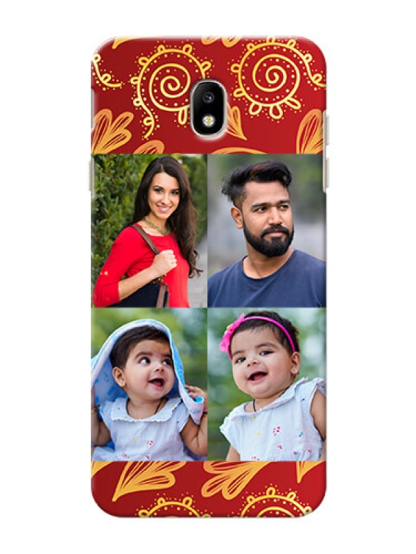 Custom Samsung Galaxy J7 Pro 4 image holder with mandala traditional background Design
