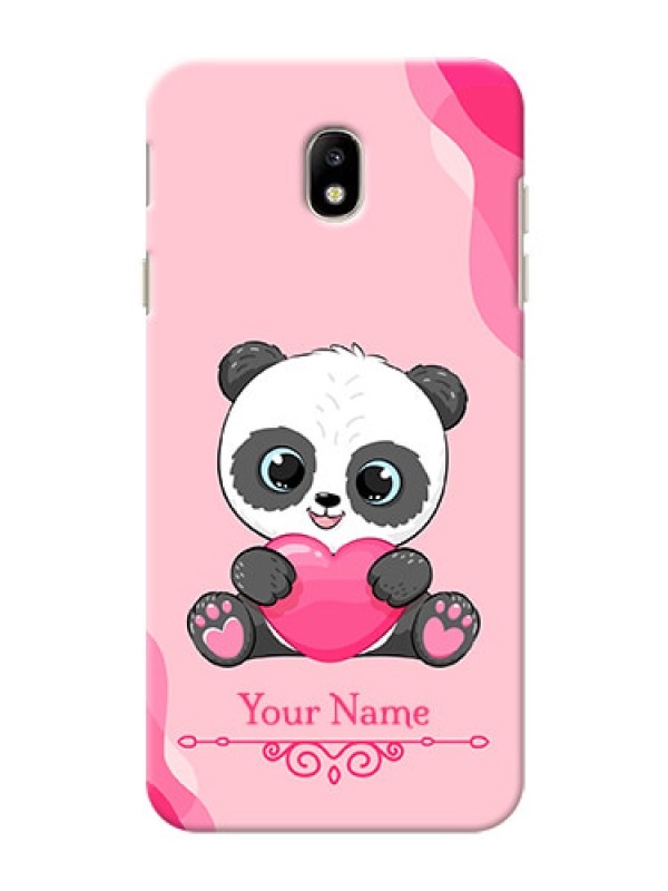 Custom Galaxy J7 Pro Mobile Back Covers: Cute Panda Design