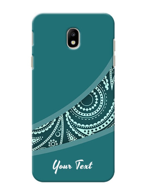 Custom Galaxy J7 Pro Custom Phone Covers: semi visible floral Design