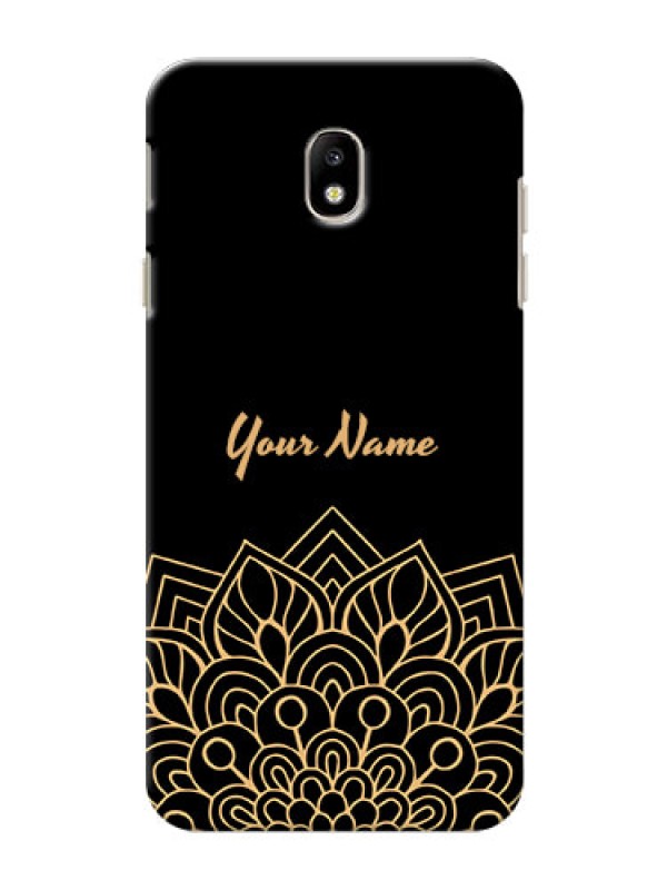 Custom Galaxy J7 Pro Back Covers: Golden mandala Design