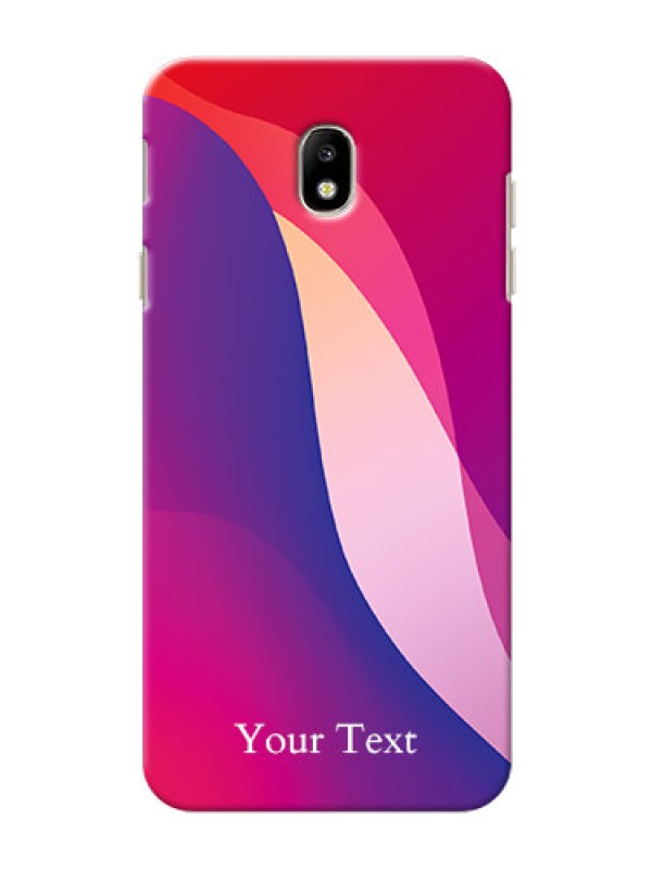 Custom Galaxy J7 Pro Mobile Back Covers: Digital abstract Overlap Design