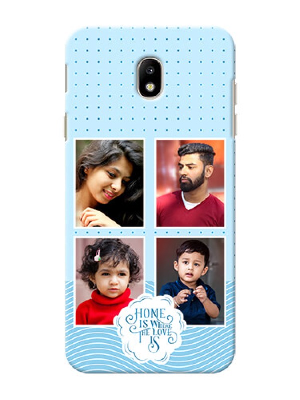 Custom Galaxy J7 Pro Custom Phone Covers: Cute love quote with 4 pic upload Design