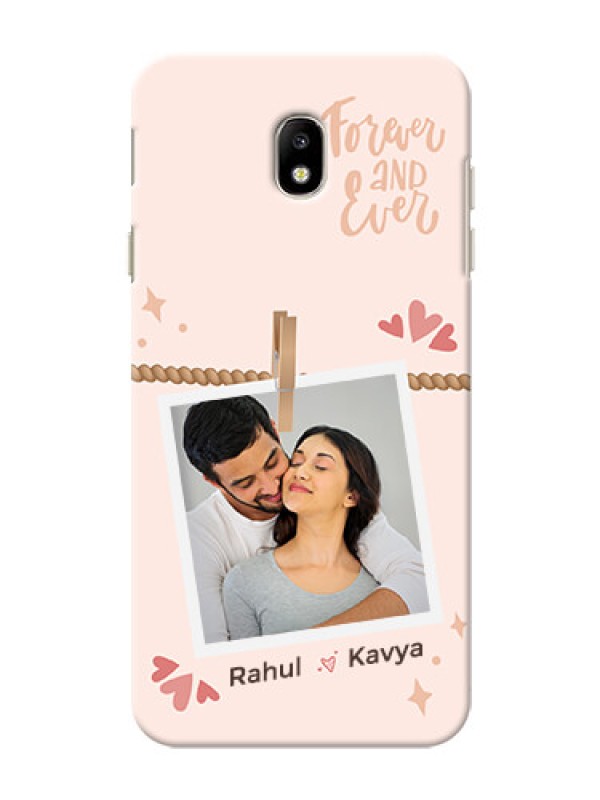 Custom Galaxy J7 Pro Phone Back Covers: Forever and ever love Design