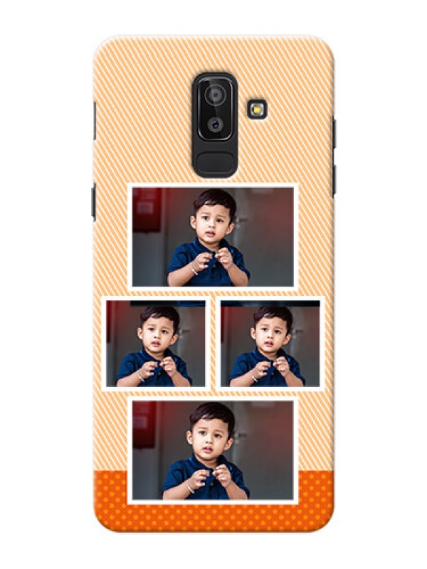 Custom Samsung Galaxy J8 Bulk Photos Upload Mobile Case  Design