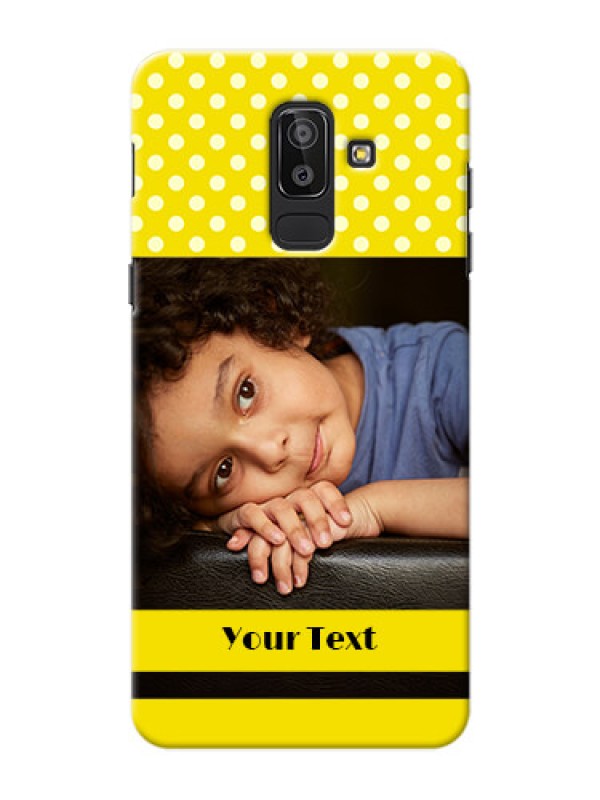 Custom Samsung Galaxy J8 Bright Yellow Mobile Case Design