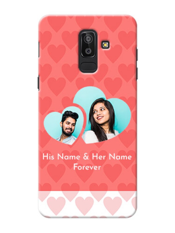Custom Samsung Galaxy J8 Couples Picture Upload Mobile Cover Design