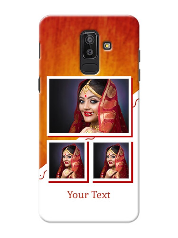 Custom Samsung Galaxy J8 Wedding Memories Mobile Cover Design