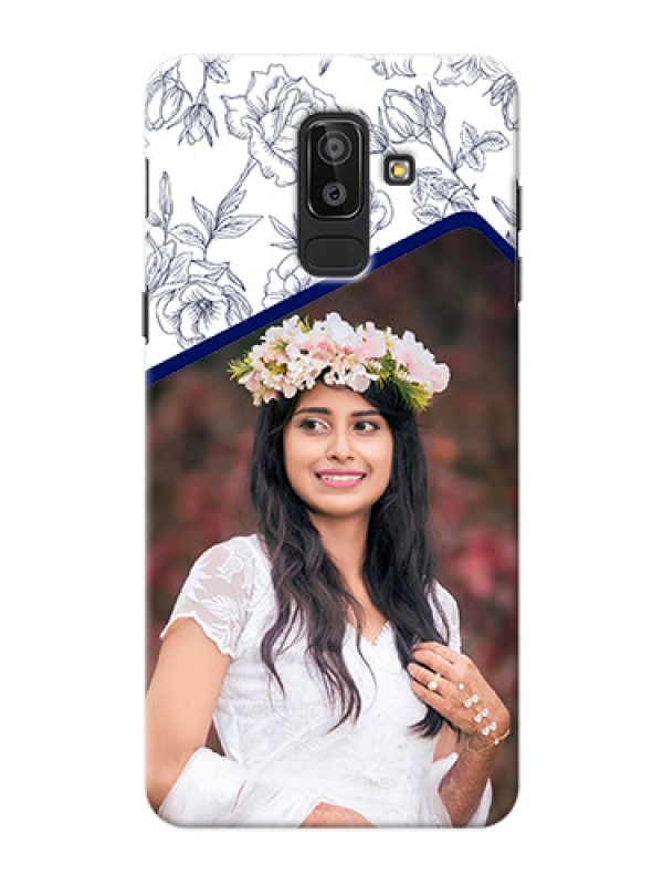 Custom Samsung Galaxy J8 Floral Mobile Cover Design