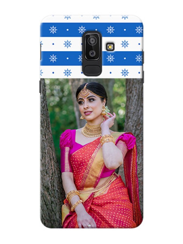 Custom Samsung Galaxy J8 Snow Pattern Mobile Back Case Design
