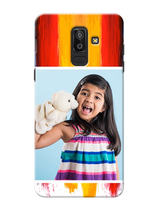 Custom Samsung Galaxy J8 Colourful Mobile Cover Design