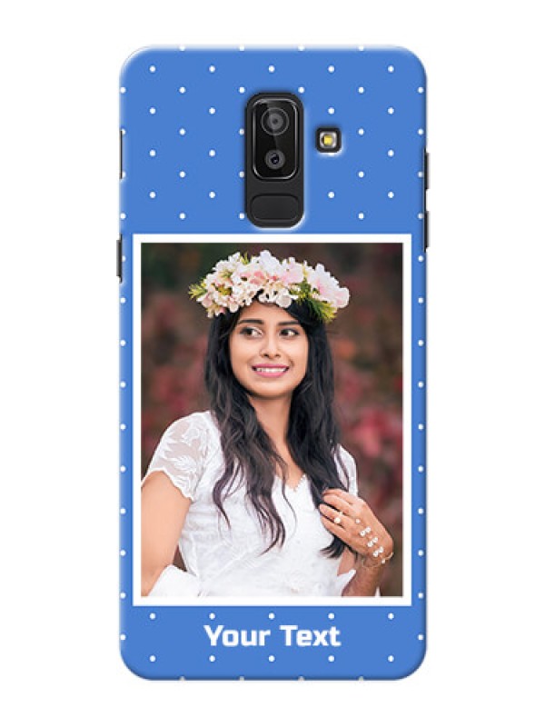 Custom Samsung Galaxy J8 2 image holder polka dots Design