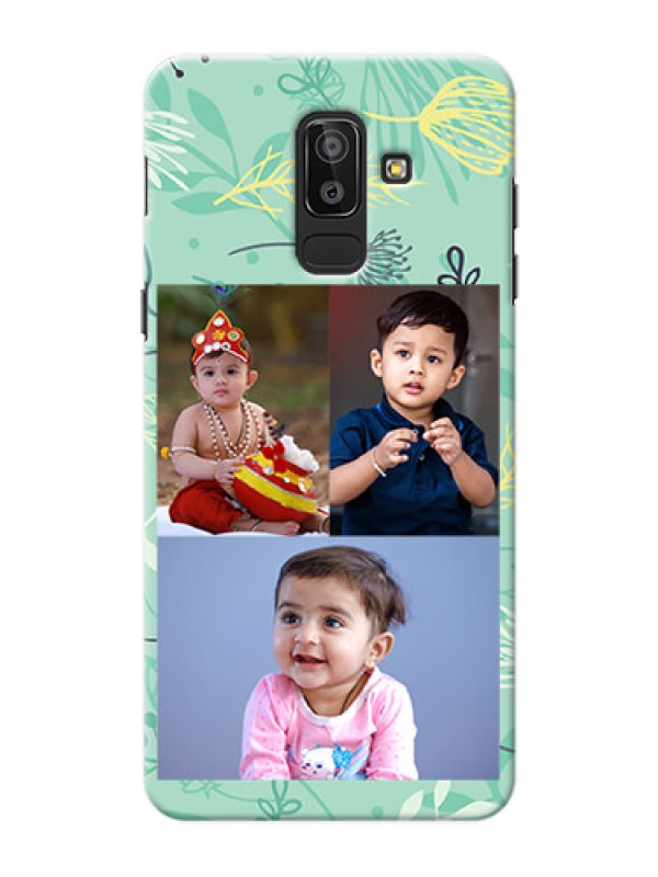 Custom Samsung Galaxy J8 family is forever with floral pattern Design