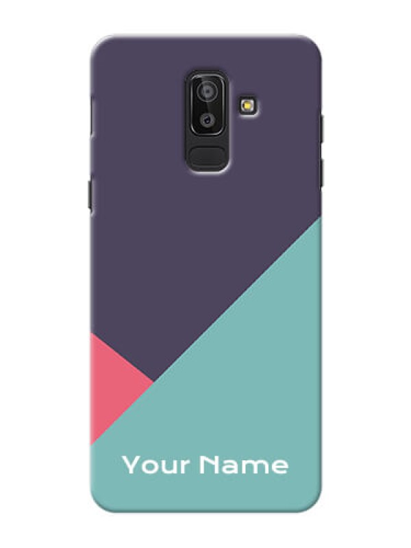Custom Galaxy J8 Custom Phone Cases: Tri  Color abstract Design
