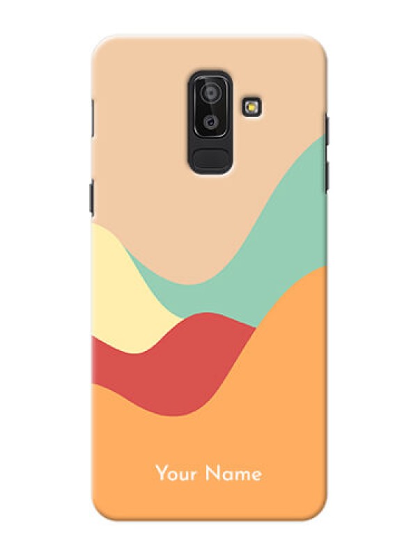 Custom Galaxy J8 Custom Mobile Case with Ocean Waves Multi-colour Design