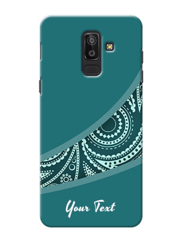Custom Galaxy J8 Custom Phone Covers: semi visible floral Design