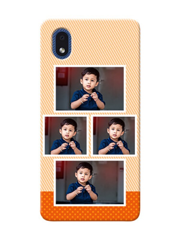 Custom Galaxy M01 Core Mobile Back Covers: Bulk Photos Upload Design