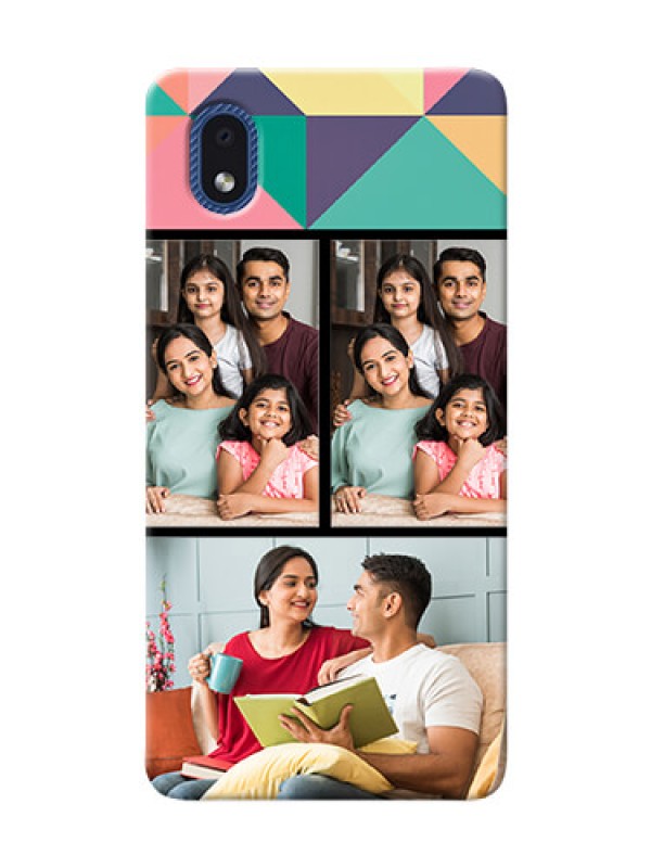 Custom Galaxy M01 Core personalised phone covers: Bulk Pic Upload Design