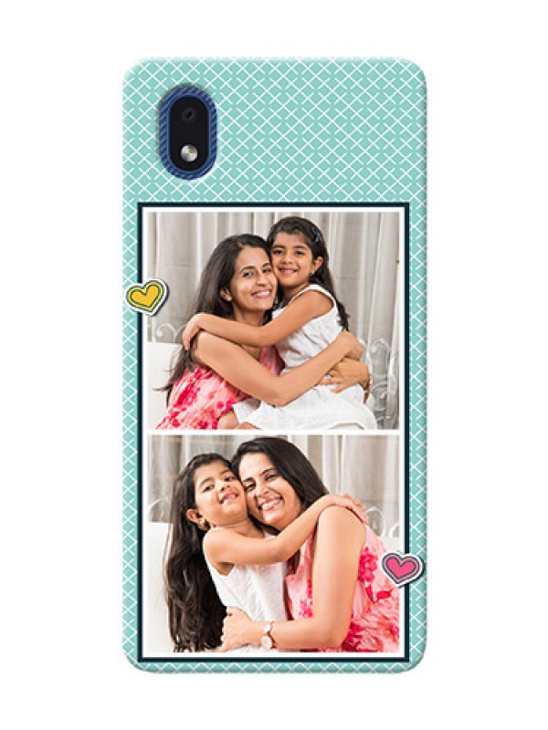 Custom Galaxy M01 Core Custom Phone Cases: 2 Image Holder with Pattern Design