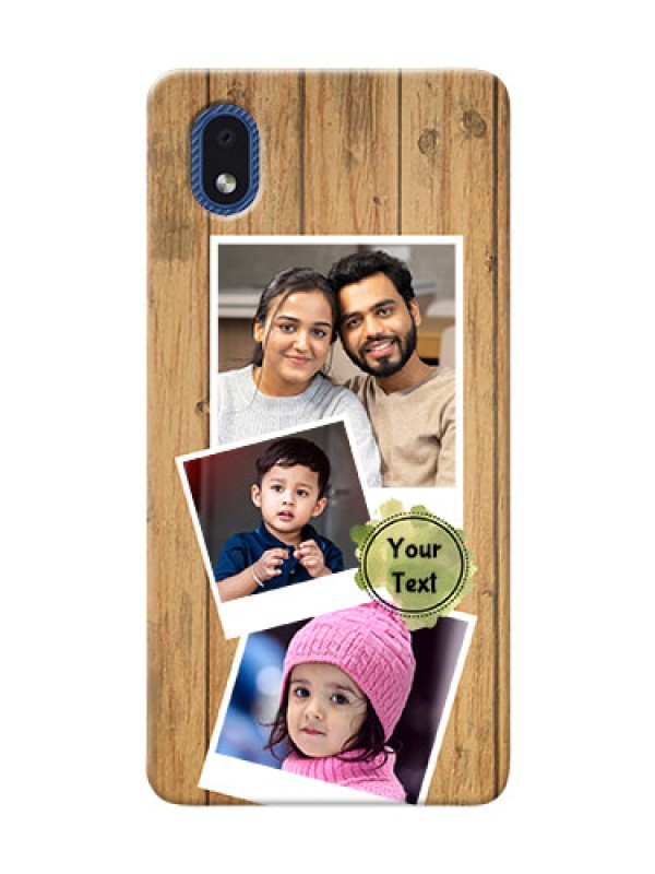 Custom Galaxy M01 Core Custom Mobile Phone Covers: Wooden Texture Design