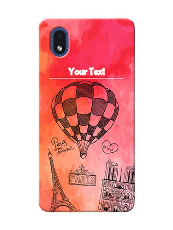 Custom Galaxy M01 Core Personalized Mobile Covers: Paris Theme Design