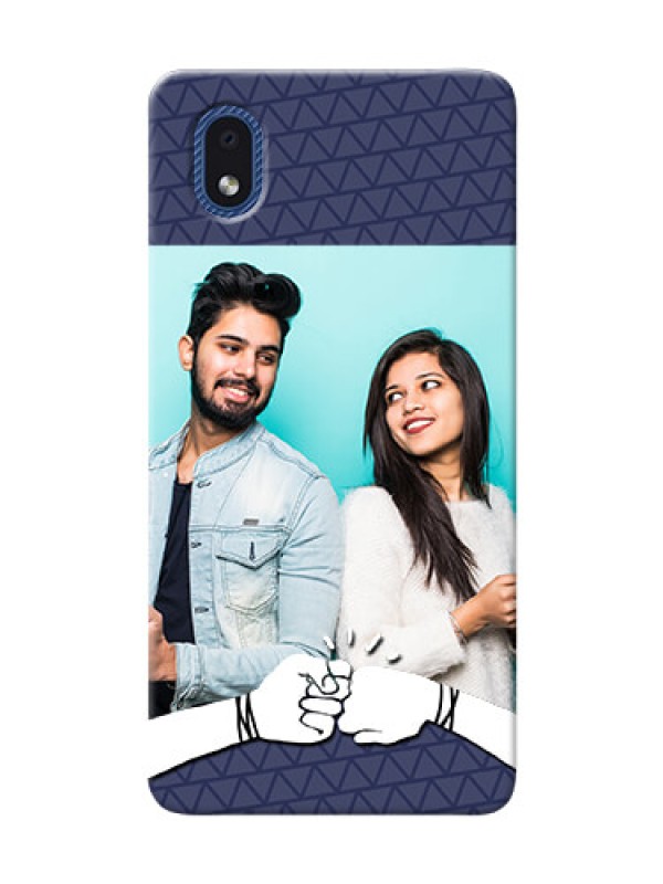 Custom Galaxy M01 Core Mobile Covers Online with Best Friends Design  